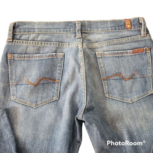 7 for all mankind bootcut rhinestone pocket jeans - Picture 4 of 6